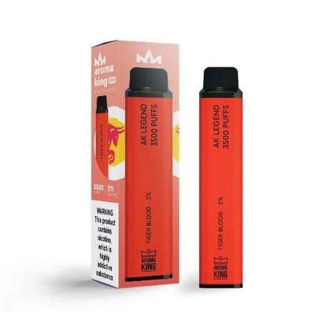 Pack of 10 Aroma King 3500 Disposable Pod Device | 20MG - Eliquid Base-Tiger Blood