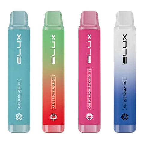 Pack of 10 Elux Pro 600 Puffs Disposable Device - Eliquid Base-Apple Peach Pear