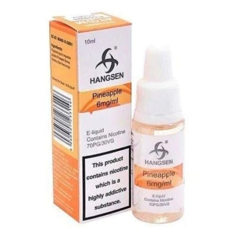 Pack of 10 Hangsen 10ml E-Liquid - Eliquid Base-Pineapple