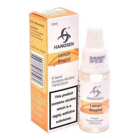 Pack of 10 Hangsen 10ml E-Liquid - Eliquid Base-Lemon