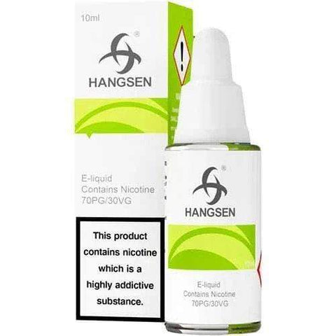 Pack of 10 Hangsen 10ml E-Liquid - Eliquid Base-Bubblegum(Minty)
