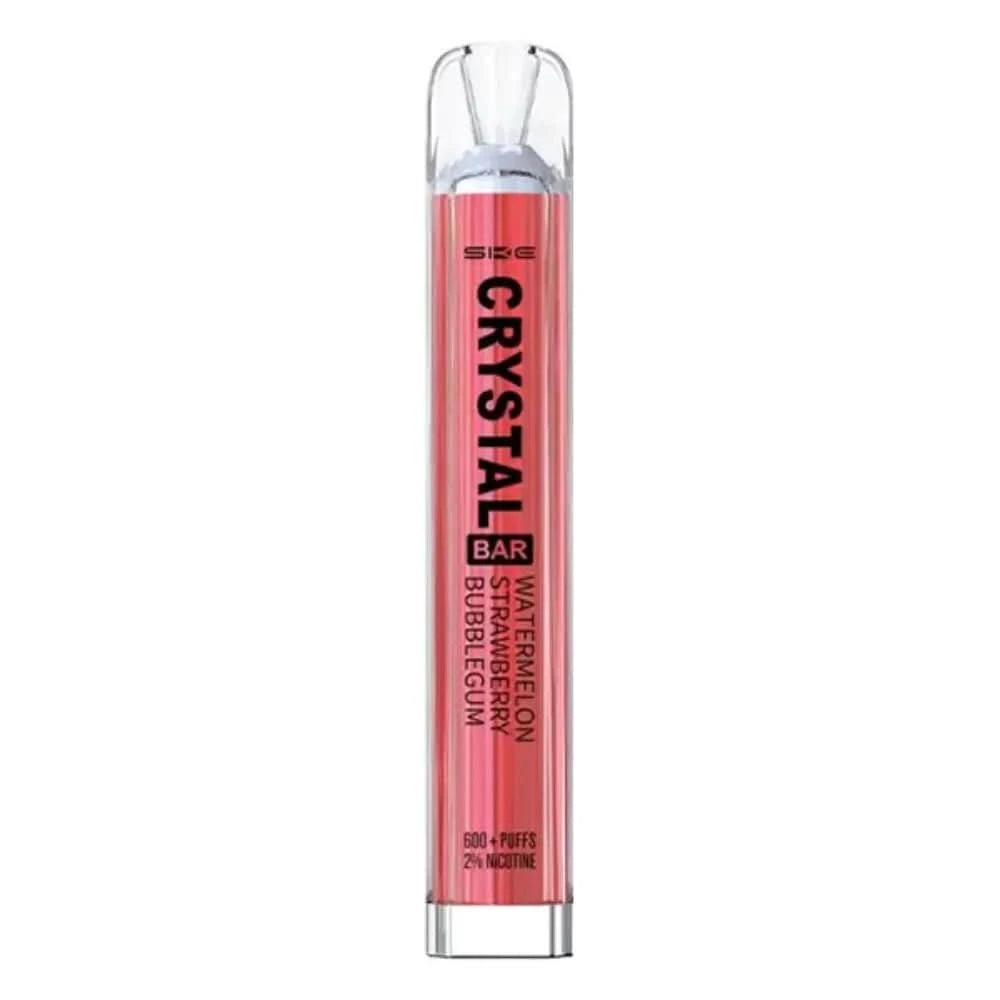 SKE Crystal 600 Disposable Vape  Device -Strawberry Watermelon Bubblegum
