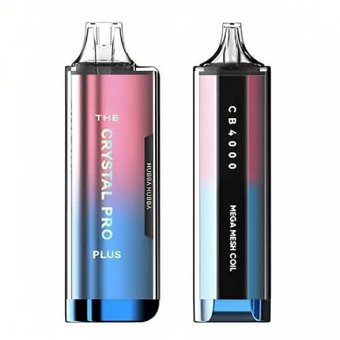 Pack of 3 The Crystal Pro Plus 4000 Disposable Vape Pod Device - 20MG - Eliquid Base-Hubba Hubba