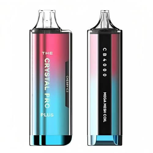 The Crystal Pro Plus 4000 Disposable Vape Device -Cherry Ice