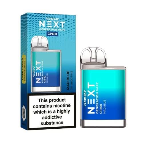 Pack of 5 - The Crystal CP600 Disposable Vape Puff Pod Device - Eliquid Base-Mad Blue