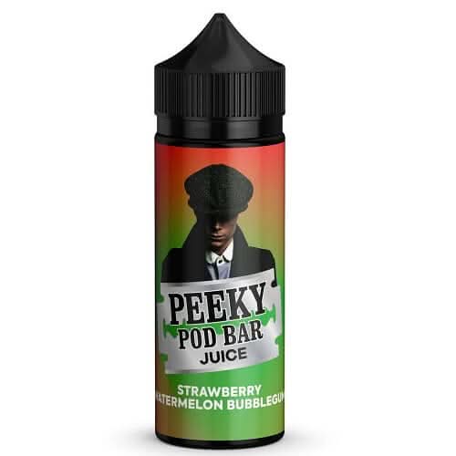 Peeky Blenders Pod Bar Juice Shortfill 100ml -Strawberry Watermelon Bubblegum