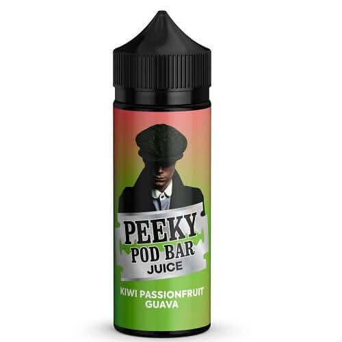 Peeky Blenders Pod Bar Juice Shortfill 100ml -Kiwi Passionfruit Guava