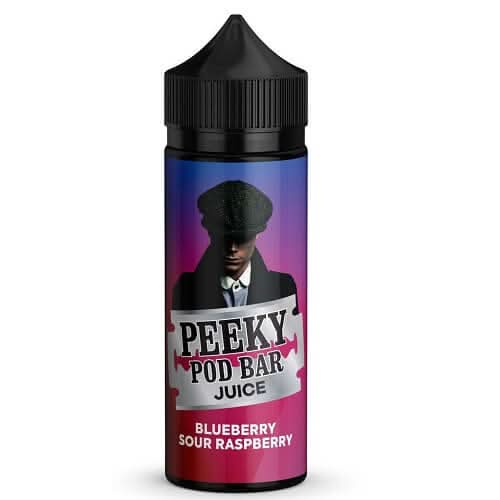 Peeky Blenders Pod Bar Juice Shortfill 100ml -Blueberry Sour Raspberry