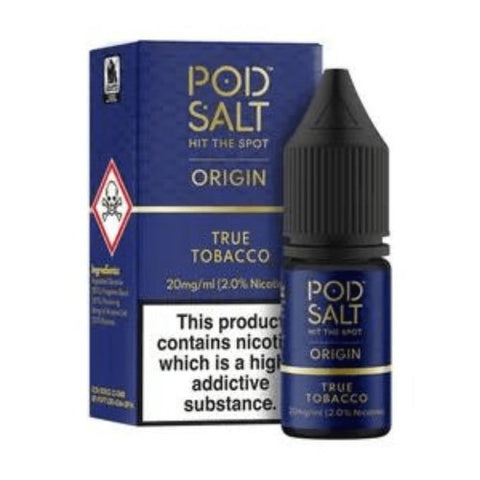 Pod Salt Origin 10ml Nic Salt - Pack of 10 - Eliquid Base-True Tobacco