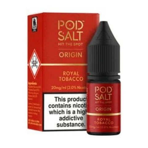 Pod Salt Origin 10ml Nic Salt - Pack of 10 - Eliquid Base-Royal Tobacco
