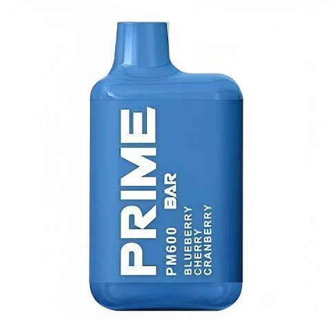 Prime Bar PM600 Puffs Disposable Vape Pack of 10 - Eliquid Base-Blueberry Cherry Cranberry