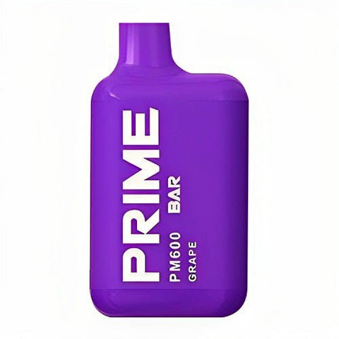 Prime Bar PM600 Puffs Disposable Vape Pack of 10 - Eliquid Base-Grape
