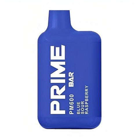 Prime Bar PM600 Puffs Disposable Vape Pack of 10 - Eliquid Base-Blue Sour Raspberry