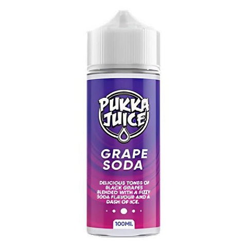 Pukka Juice 100ml Shortfill E-Liquid - Eliquid Base-Grape Soda