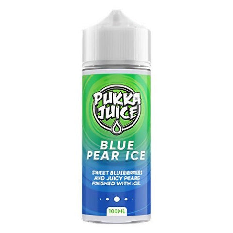 Pukka Juice 100ml Shortfill E-Liquid - Eliquid Base-Blue Pear Ice