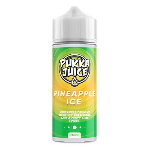 Pukka Juice 100ml Shortfill E-Liquid - Eliquid Base-Pineapple Ice