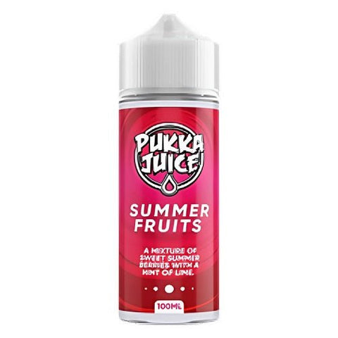 Pukka Juice 100ml Shortfill E-Liquid - Eliquid Base-Summer Fruits
