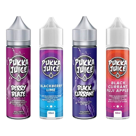 Pukka Juice Shortfill E-Liquid 50ml - Eliquid Base-Berry Blaze Grenade