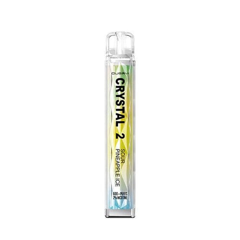 Quevvi Crystal 2 Disposable Pod Device - Eliquid Base-Sour Pineapple Ice
