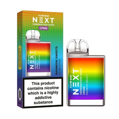 The Crystal CP600 Disposable Vape  Device - Rainbow Sweets