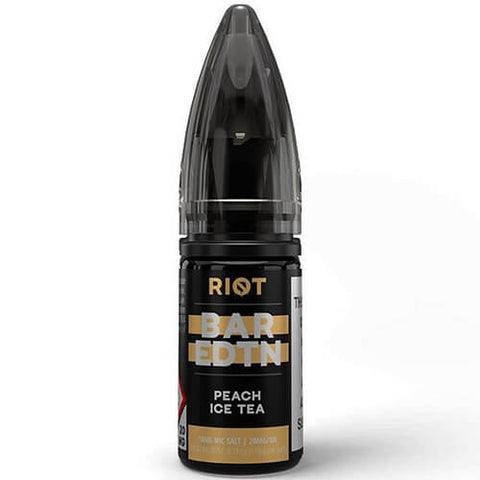 Riot Bar EDTN 10ml Nic Salt E-Liquid - Pack of 10 - Eliquid Base-Peach Ice Tea