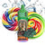 R&M 9000 Disposable Vape Pod Device Pack of 5 - Eliquid Base-Rainbow Candy