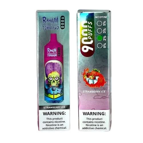 R&M Tornado  9000 Disposable Vape  Device -Strawberry Ice