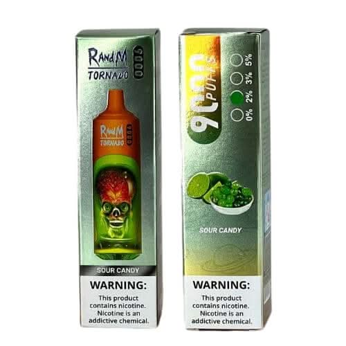 R&M Tornado  9000 Disposable Vape  Device -Sour Candy