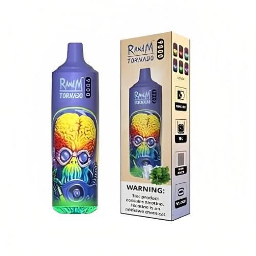 R&M Tornado  9000 Disposable Vape  Device -Cool Mint