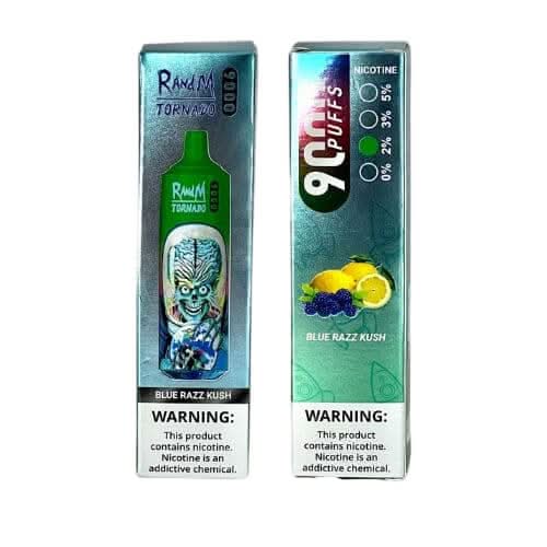 R&M Tornado  9000 Disposable Vape  Device -Blue Razz Kush