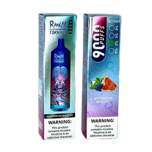 R&M Tornado  9000 Disposable Vape  Device -Watermelon Brazz Ice