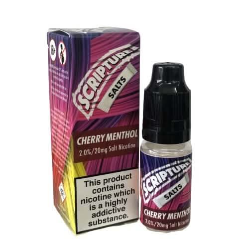 Scripture Nic Salt 10ml E-Liquid -Cherry Menthol