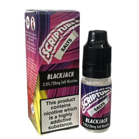 Scripture Nic Salt 10ml E-Liquid - Pack of 3 - Eliquid Base-Black Jack