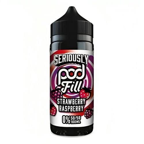 Seriously Pod Fill 100ml Shortfill E-Liquid -Strawberry Raspberry