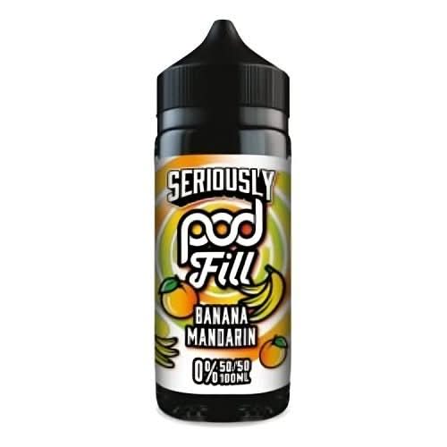 Seriously Pod Fill 100ml Shortfill E-Liquid -Banana Mandarin