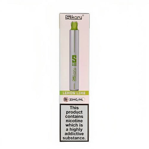 Sikary 600 Puff Disposable Vape Pod Device - 20MG - Eliquid Base-Lemon Lime