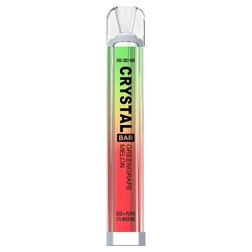 SKE Crystal 600  Disposable Vape  Device -Green Grape Melon