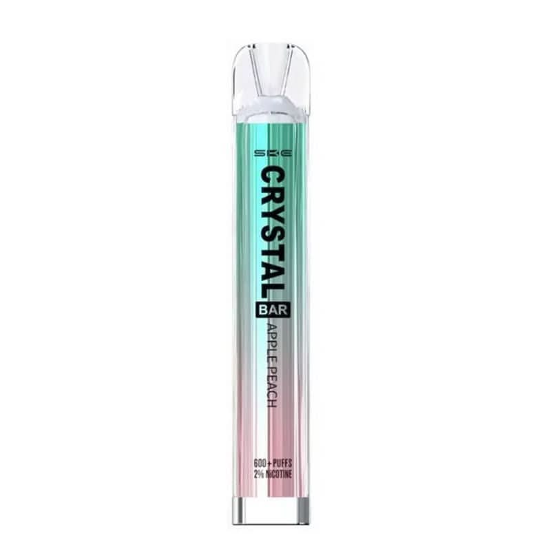 SKE Crystal 600  Disposable Vape  Device 20MG  -Apple Peach