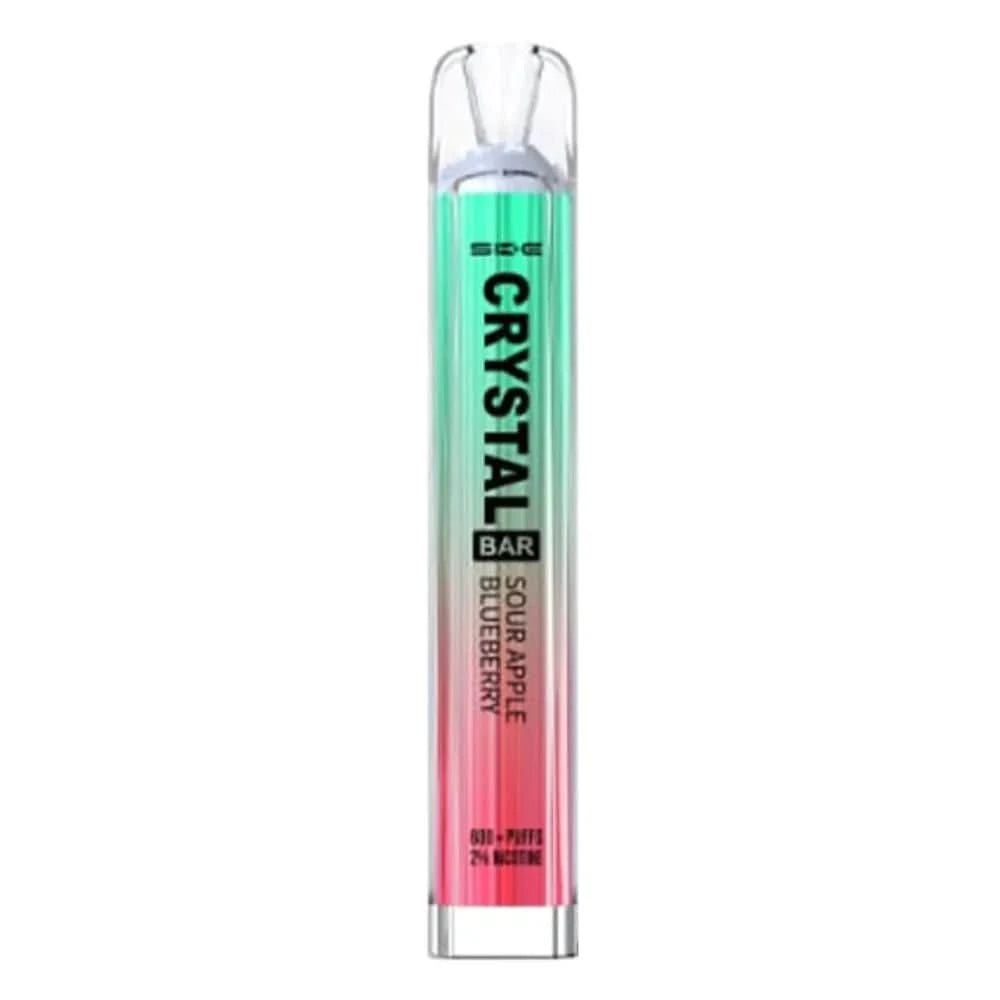 SKE Crystal 600  Disposable Vape  Device 20MG  -Sour Apple Blueberry