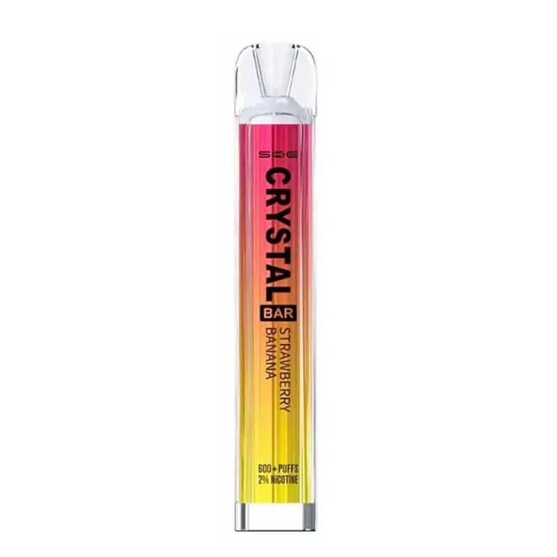 SKE Crystal 600  Disposable Vape  Device 20MG  -Strawberry Banana