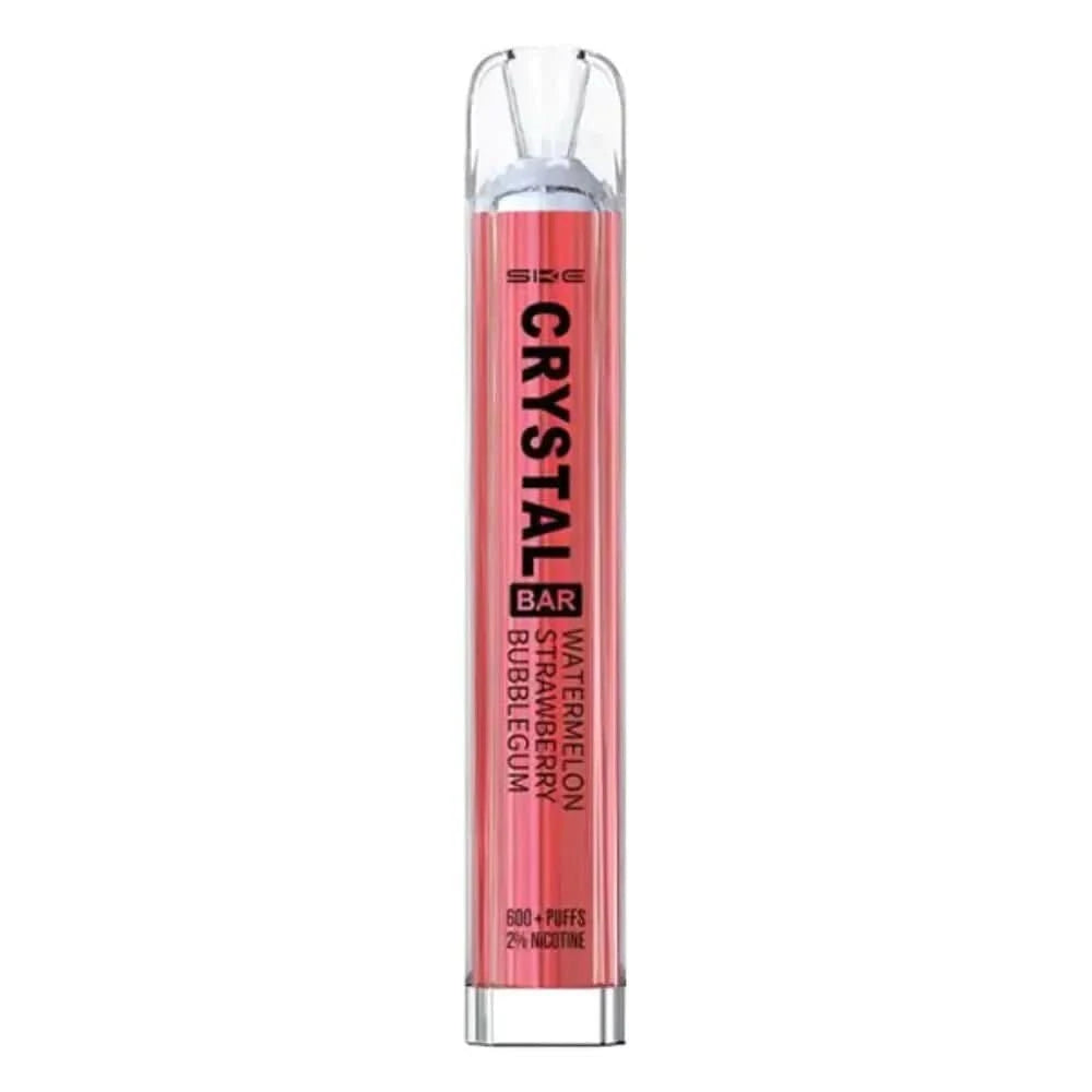 SKE Crystal 600  Disposable Vape  Device 20MG  -Strawberry Watermelon Bubblegum