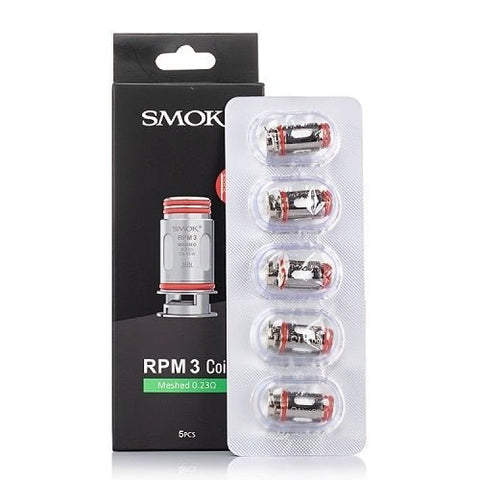 Smok RPM 3 Replacement Coil - Pack of 5 - Eliquid Base-Meshed 0.23 Ohm