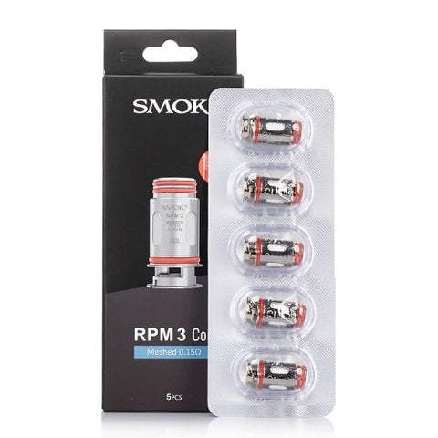 Smok RPM 3 Replacement Coil - Pack of 5 - Eliquid Base-Meshed 0.15 Ohm