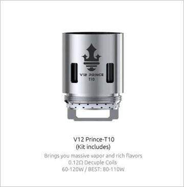 SMOK TFV12 Prince T10 COILS 3 Pack - Eliquid Base