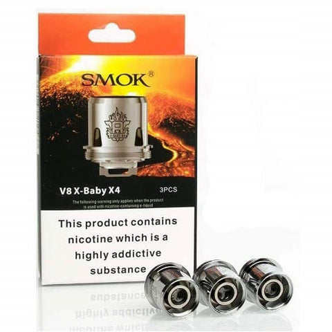 SMOK TFV8 X Baby Coils ( Pack of 3 ) - Eliquid Base