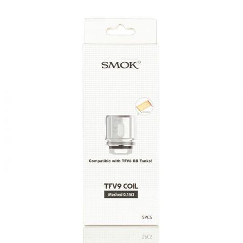 SMOK TFV9 0.15 Ohm Replacement Coils ( Pack of 5 ) - Eliquid Base
