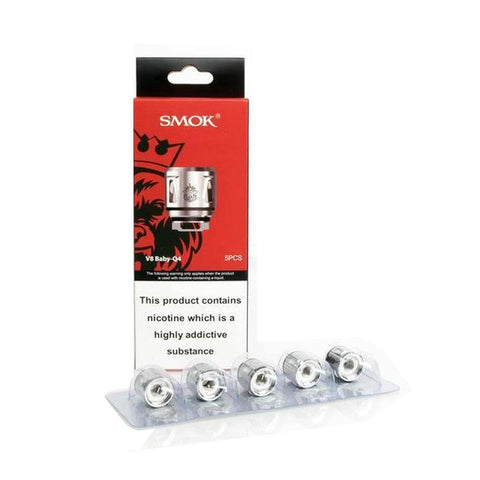 Smok V8 Baby-Q4 0.4 Ohm Coils (Pack of Coils) - Eliquid Base