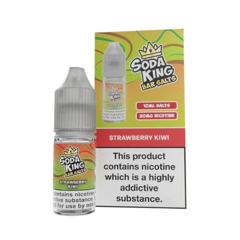 Soda King Bar Salts 10ml Nic Salt - Pack of 10 - Eliquid Base-Strawberry Kiwi