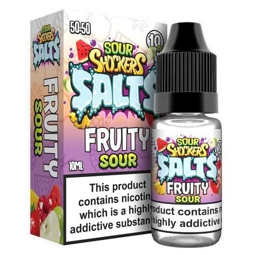Sour Shockers Nic Salt 10ml E-Liquid - Pack of 5 -Fruity Sour