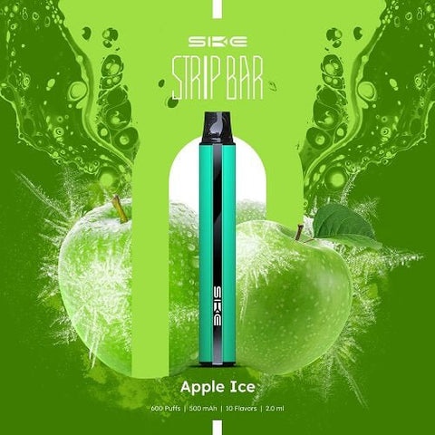 Strip Bar 600 Puff Disposable Device | 20mg - Eliquid Base-Apple Ice